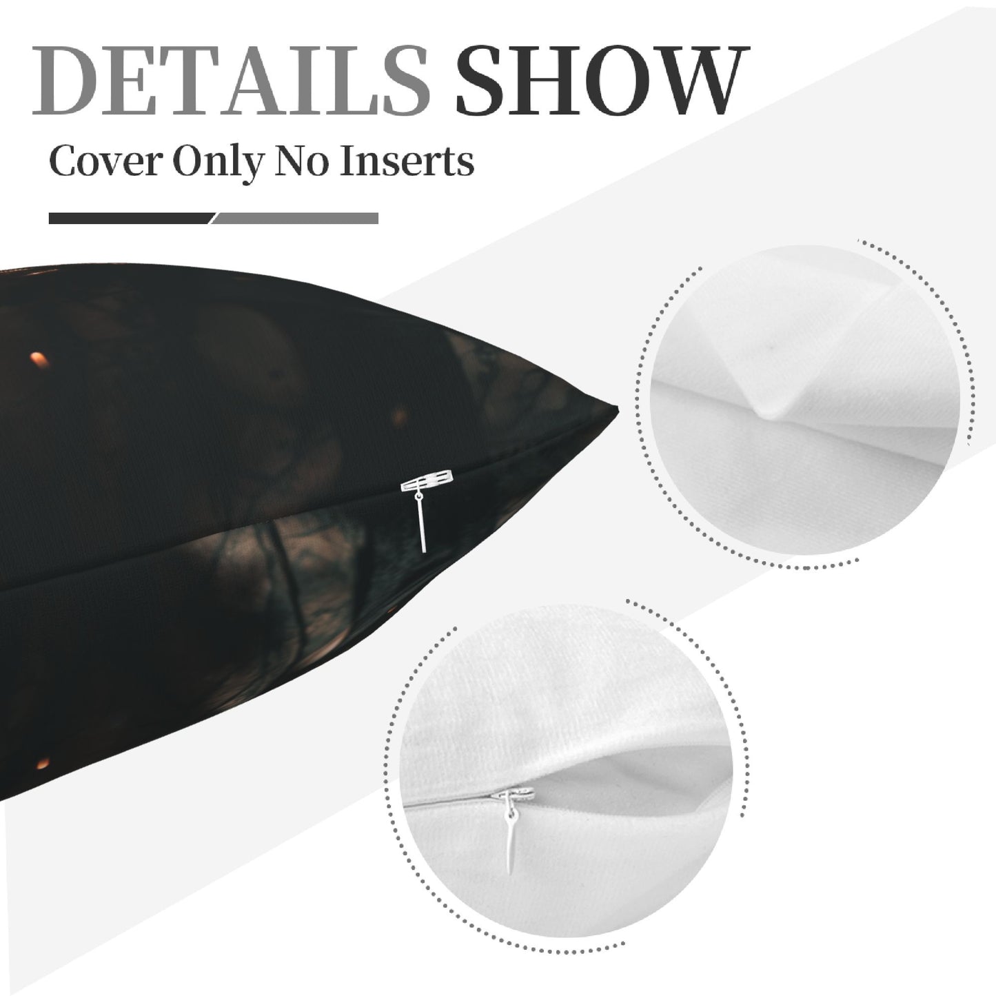 18"x18" Explosive Sparks Woman Art Pillow Cover – Abstract Dark Style Throw Cushion for Sofa, Bed, Studio