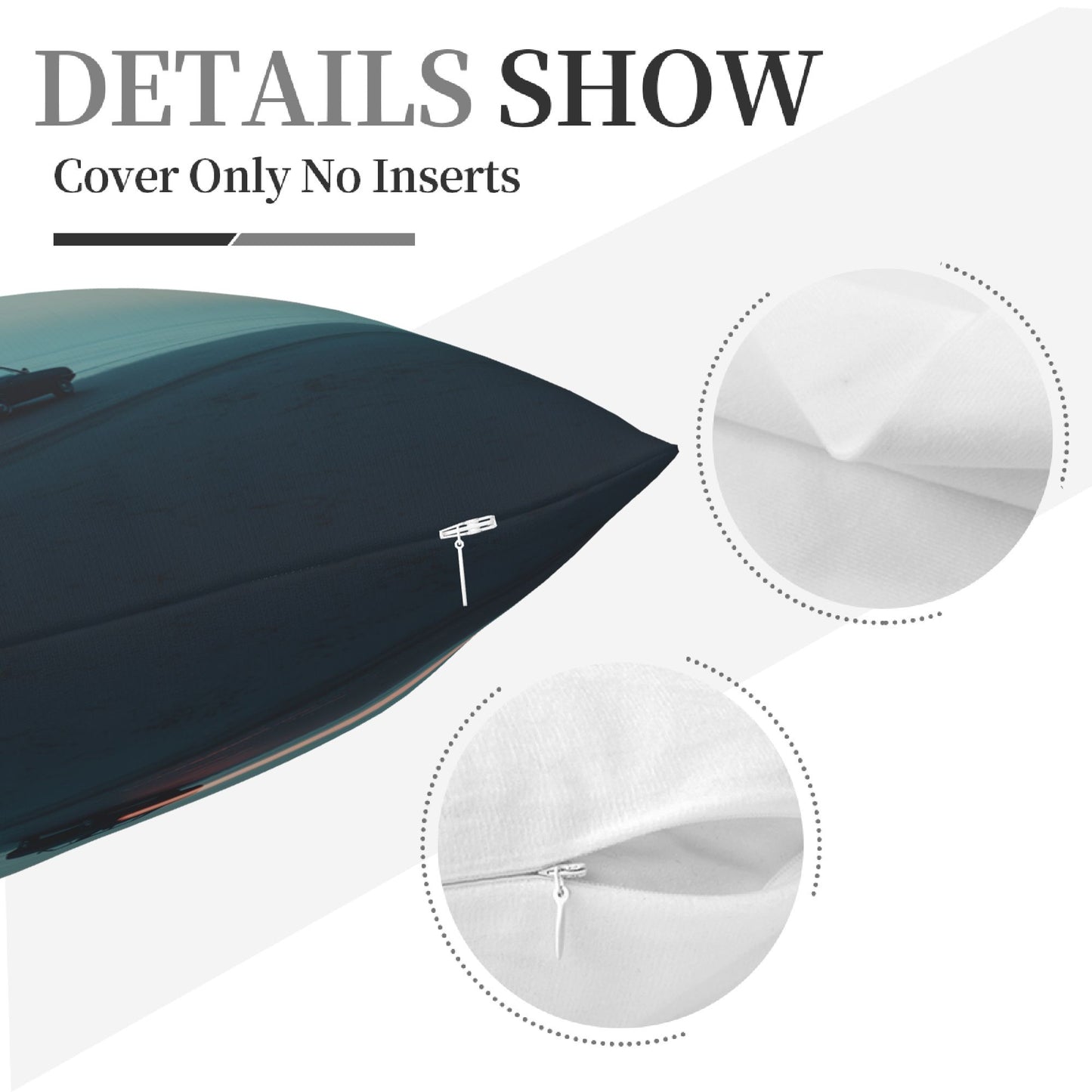 18"x18" Minimalist Sunset Car Journey Pillow Cover – Serene Road Trip Decorative Cushion Case